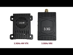 3.3Ghz FPV VTX 4W Trasmettitore video a lungo raggio per droni video link DC 12V-36V