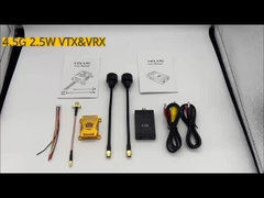 4.5Ghz 20km FPV VTX VRX 2.5W Drone Video Transmitter Receiver per la trasmissione