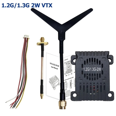 1.2G 1.3G 30km FPV Video trasmettitore 1.2GHz 1.3Ghz 2W analogo VTX 8 canali FPV VTX