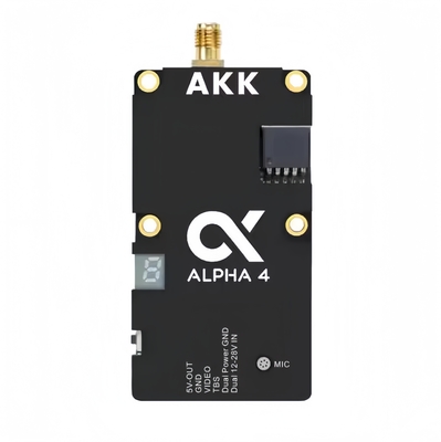 AKK Alpha 4 VTX 5.8G 4W 80CH 1w/2w/3w/4w Power Switchable Smart Audio FPV Video Transmitter per Drone