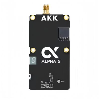 AKK 5.8-6.0GHz Alpha5 FPV Video Transmitter con audio intelligente per droni a lungo raggio