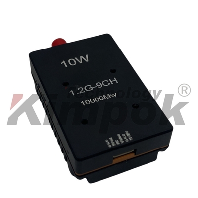 1.2Ghz 10W 9CH Trasmettitore video wireless Potenza 1.2Ghz VTX per FPV Trasmettitore Drone da corsa 16g Leggero