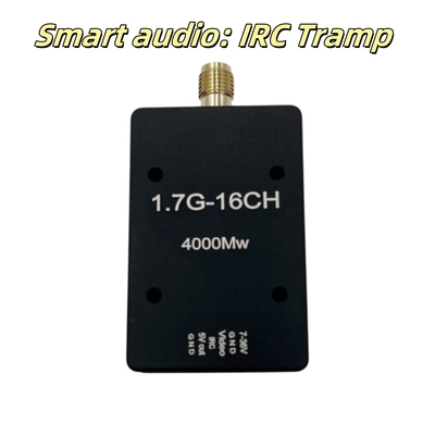 4W 1.7G 8 CH Trasmettitore FPV ultraleggero Peso 25.85g Alta potenza 1.7Ghz VTX bassa latenza per droni da corsa