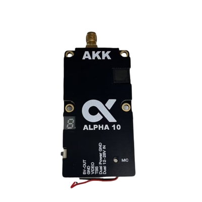 Akk Alpha 10 5.8ghz Fpv Vtx 10w, 80ch Drone Video Transmitter Alta potenza, lungo raggio, segnale stabile per Fpv Racing & Uav Systems