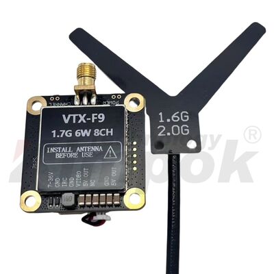 Trasmissione FPV 1.7Ghz 6W FPV VTX Video Link 8CH Supporto IRC Tramp 25mW 800mW 6000mW Potenza regolabile