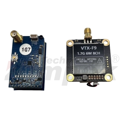 Kit combo trasmettitore e ricevitore video drone 1.7G 6W ad alta potenza e bassa latenza per FPV