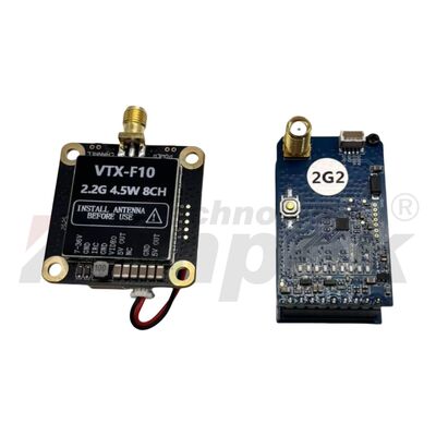 2.2G 4.5W FPV VTX video trasmettitore con 8 canali per la trasmissione stabile di immagini da drone