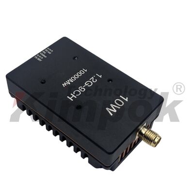 1.2G 10W FPV image transmission, 1.2Ghz image transmitter, VTX VRX racing drone video and audio transmission.
